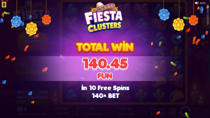 Fiesta Clusters slot screen 6