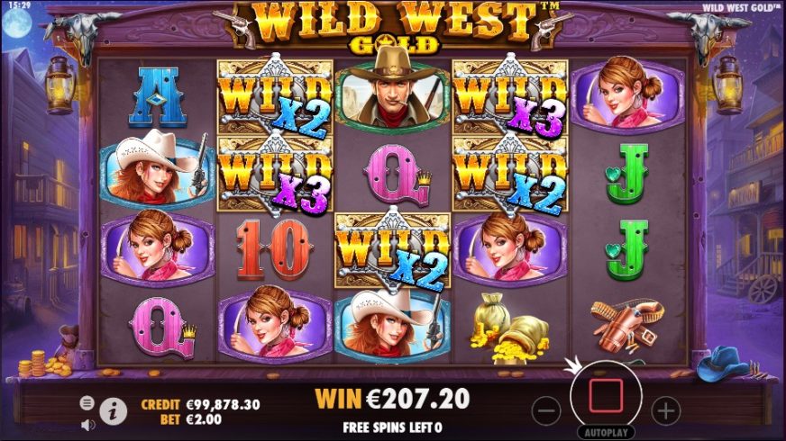 Wild West Gold slot screen 5