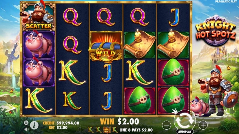 Knight Hot Spotz slot screen 2