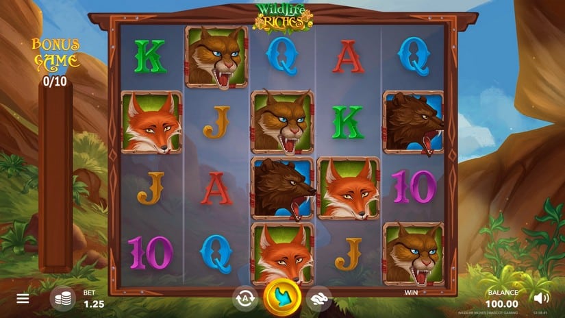 Wildlife Riches slot screen 1