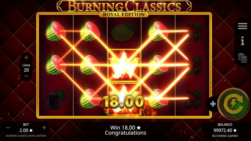 Burning Classics Royal Edition slot screen 4