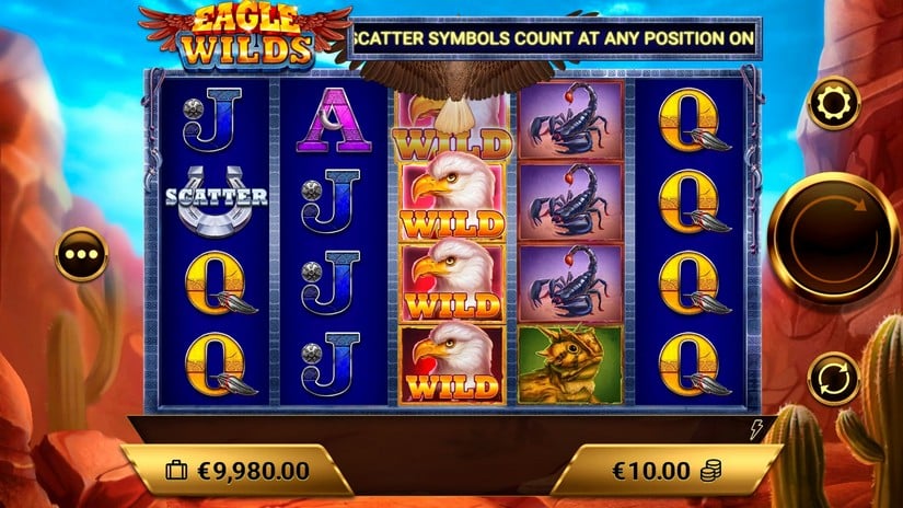 Eagle Wilds slot screen 3