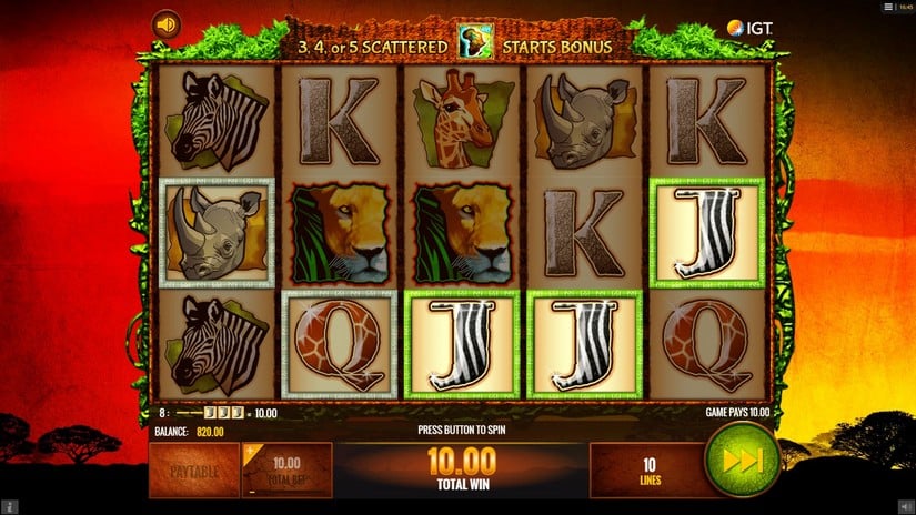 The Wild Life slot screen 4