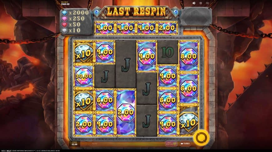 Gems Inferno Megaways slot screen 5