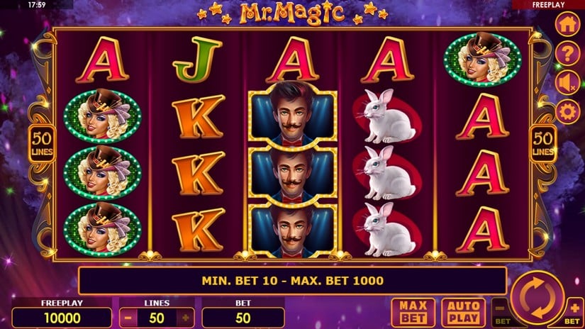 Mr. Magic slot screen 1