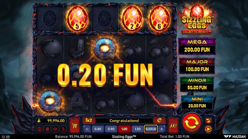 Sizzling Eggs™ slot screen 2