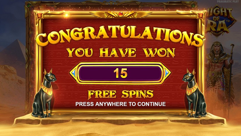 Might of Ra slot screen 5