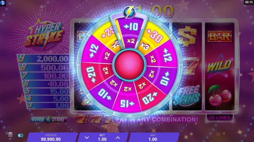 Hyper Strike slot screen 2