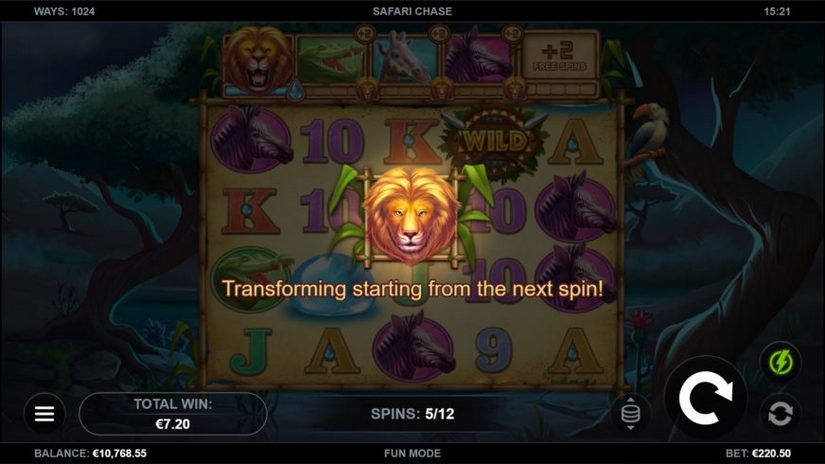 Safari Chase slot screen 6