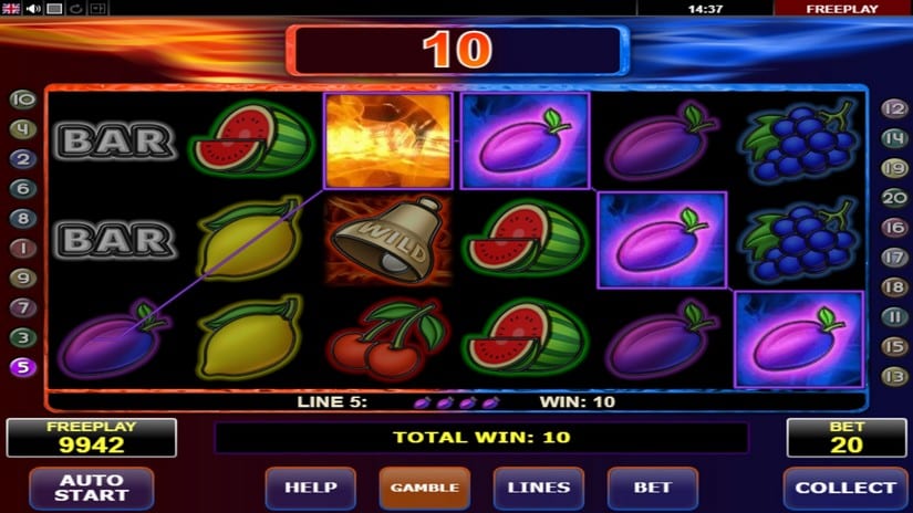 Fire & Ice slot screen 3