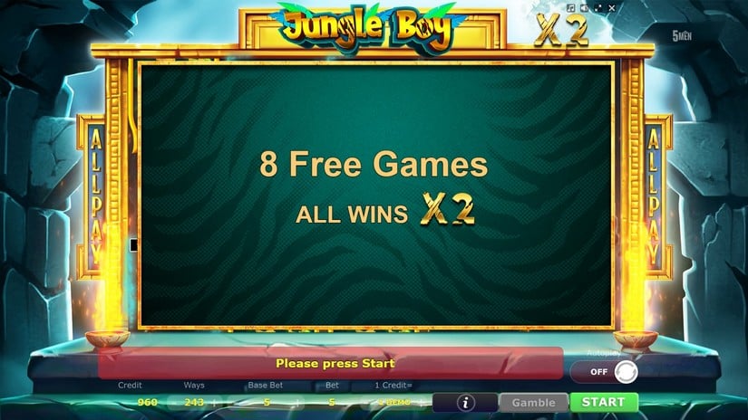 Jungle Boy slot screen 4
