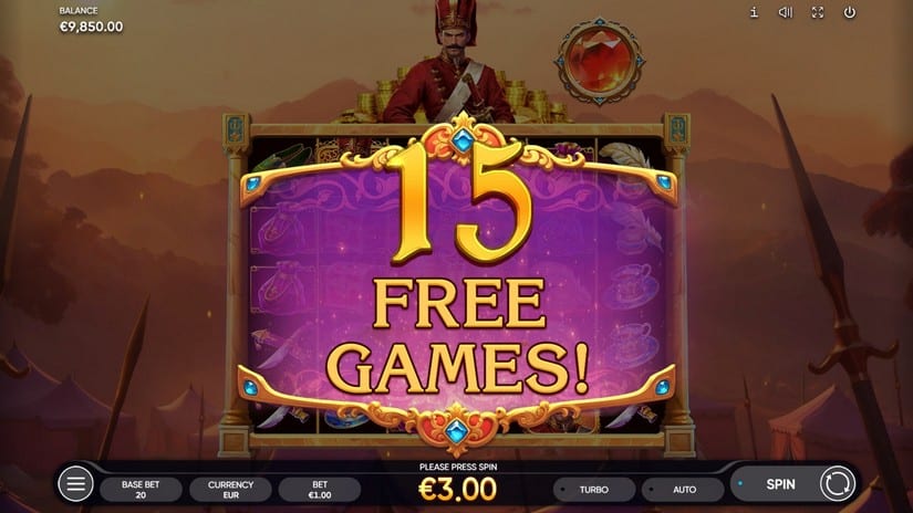 Janissaries slot screen 4