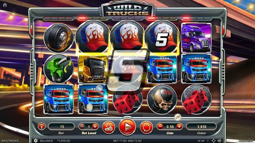 Wild Trucks slot screen 4