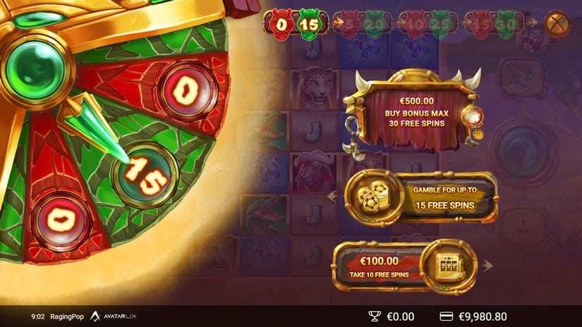 RagingPop slot screen 4