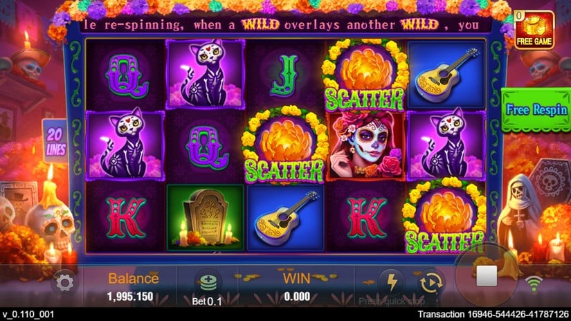Bone Fortune slot screen 2