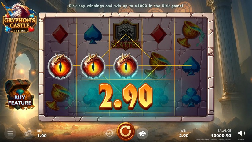 Gryphon`s Castle Deluxe slot screen 2