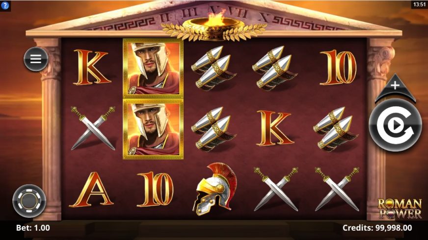 Roman Power slot screen 1