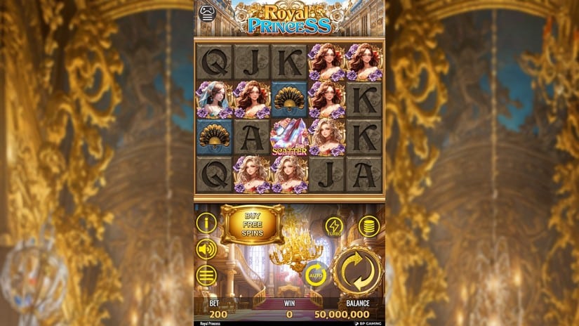 Royal Princess slot screen 1