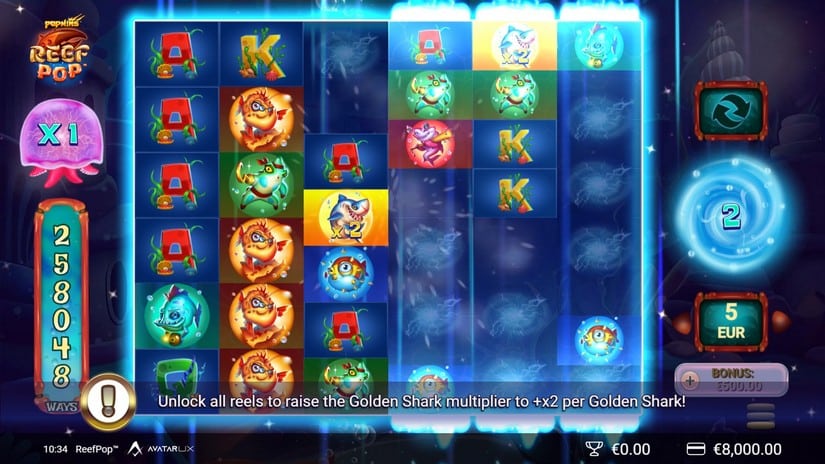 ReefPop slot screen 4