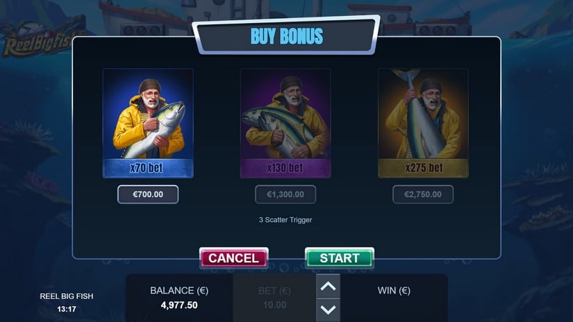 Reel Big Fish slot screen 3