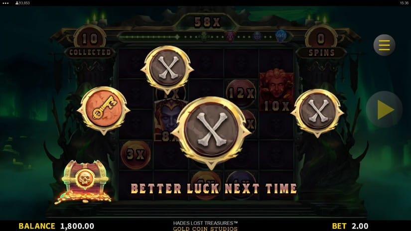Hades Lost Treasures slot screen 6