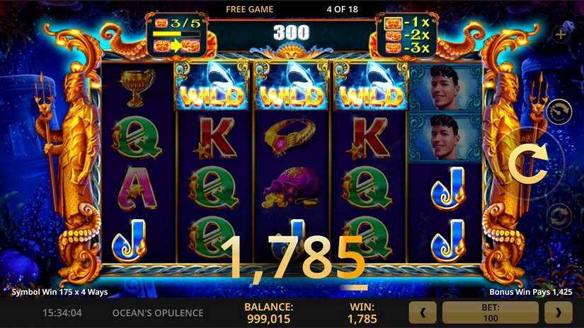 Oceans Opulence slot screen 5
