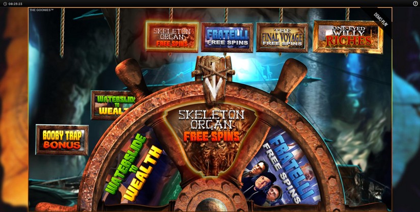 The Goonies Return slot screen 6
