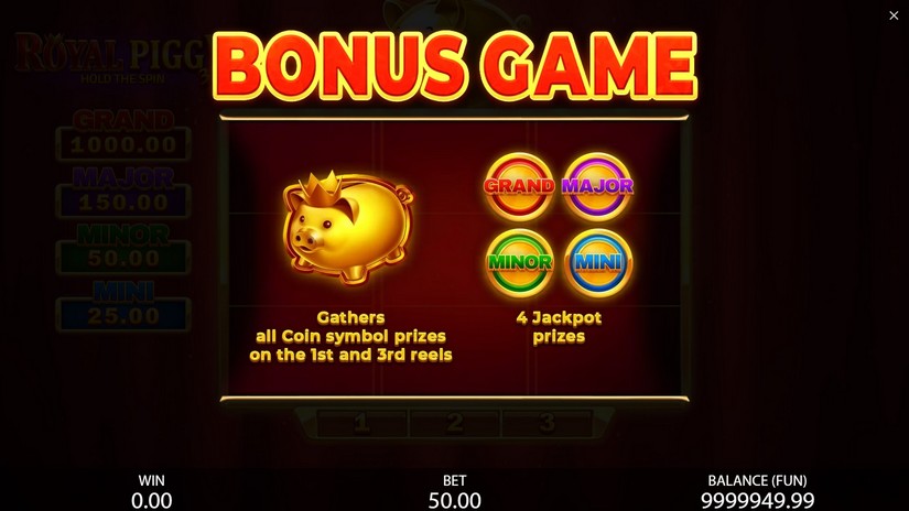3×3 Royal Piggy: Hold The Spin slot screen 3