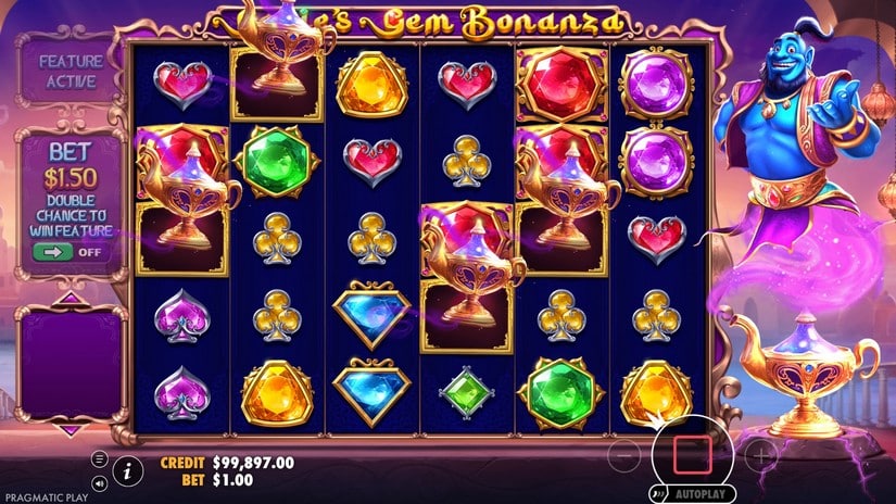 Genie’s Gem Bonanza slot screen 2