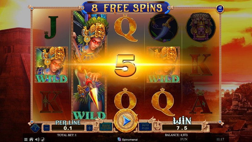 Aztec Spell 10 Lines slot screen 4