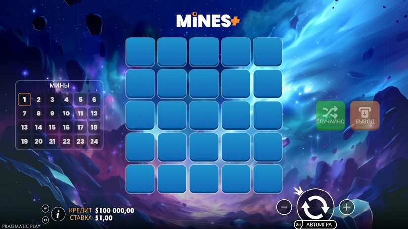 Mines+ slot screen 1