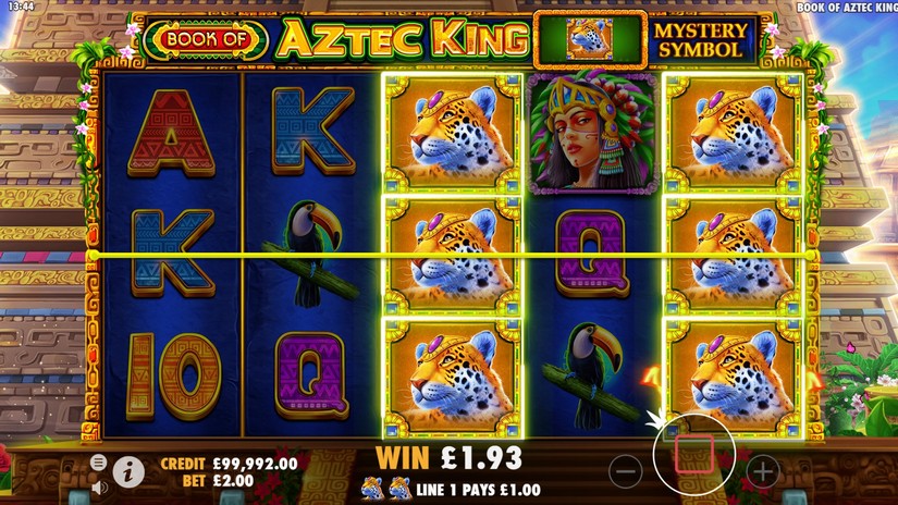 Book of Aztec King slot screen 4