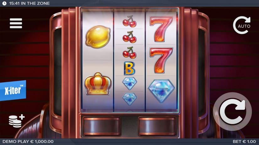 In the Zone slot screen 1