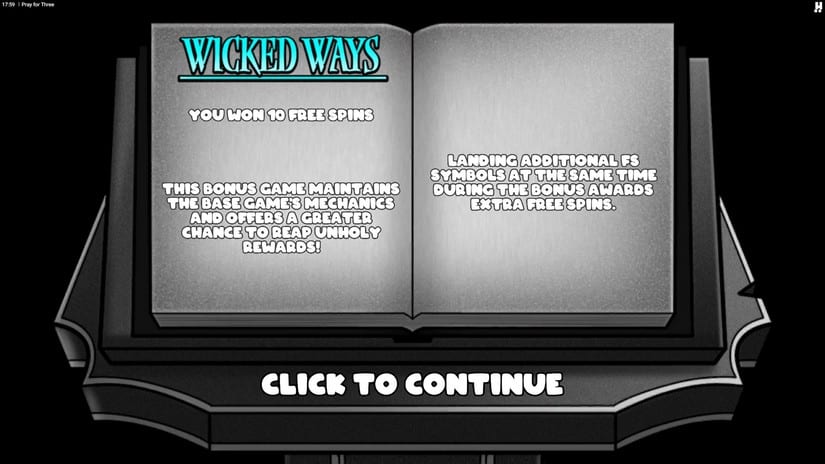 Pray For Three slot screen 3