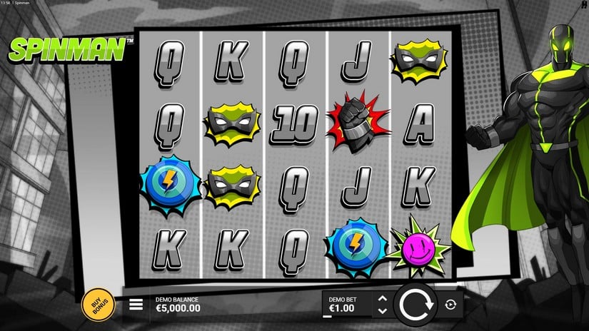 Spinman slot screen 1