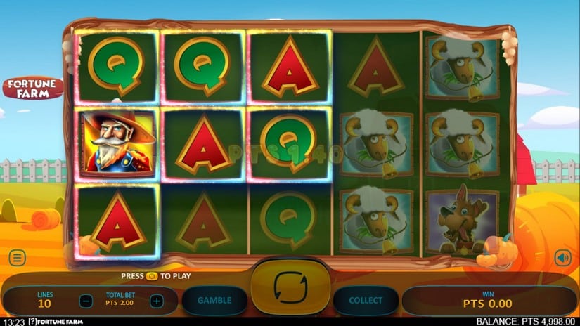 Fortune Farm slot screen 2