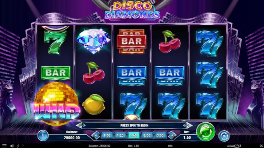 Disco Diamonds slot screen 1