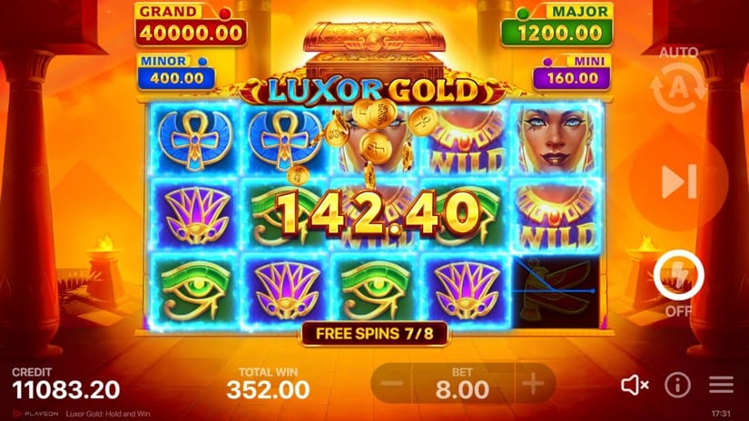 Luxor Gold: Hold and Win slot screen 9