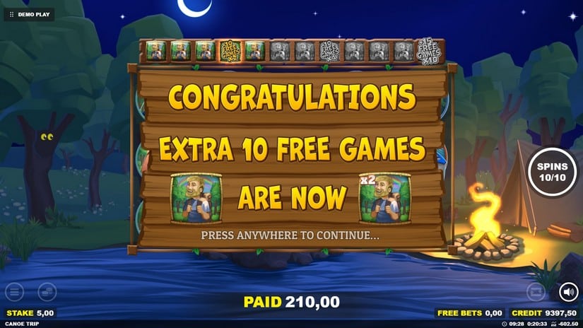Canoe Trip slot screen 7