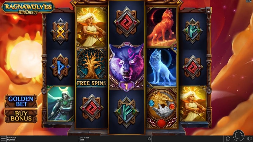 RagnaWolves WildEnergy slot screen 1