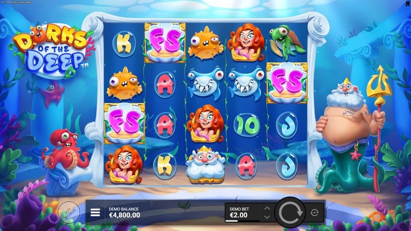 Dorks of the Deep slot screen 2