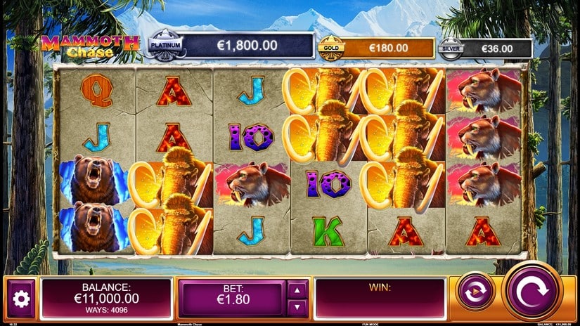 Mammoth Chase slot screen 1