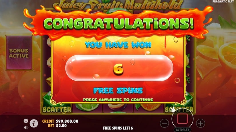Juicy Fruits Multihold slot screen 3