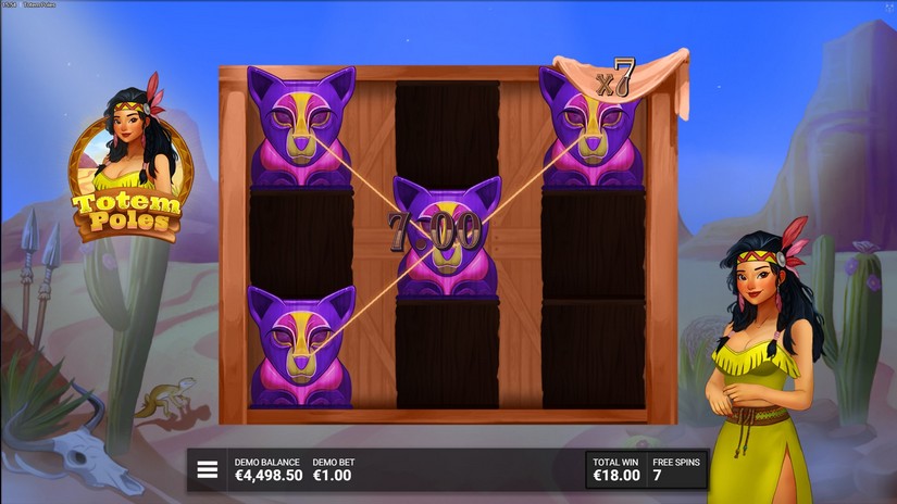 Totem Poles slot screen 6