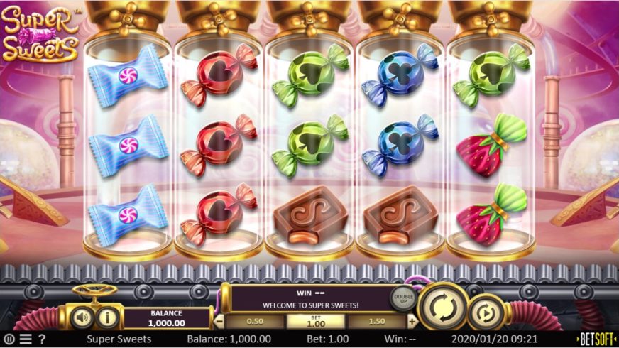 Super Sweets slot screen 1