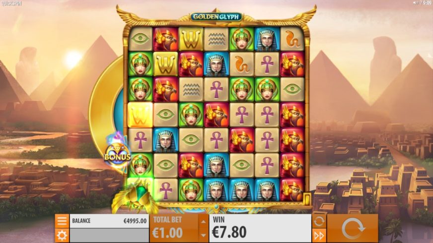 Golden Glyph slot screen 2