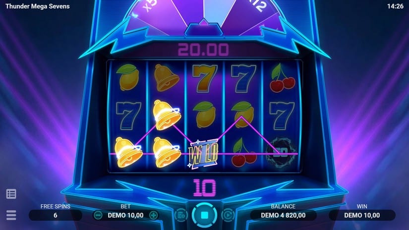 Thunder Mega Sevens slot screen 3
