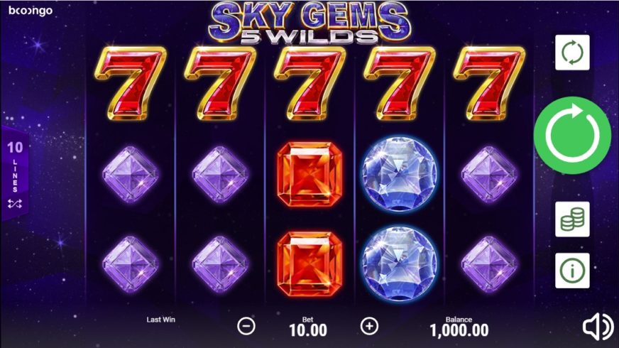 Sky Gems: 5 Wilds slot screen 1