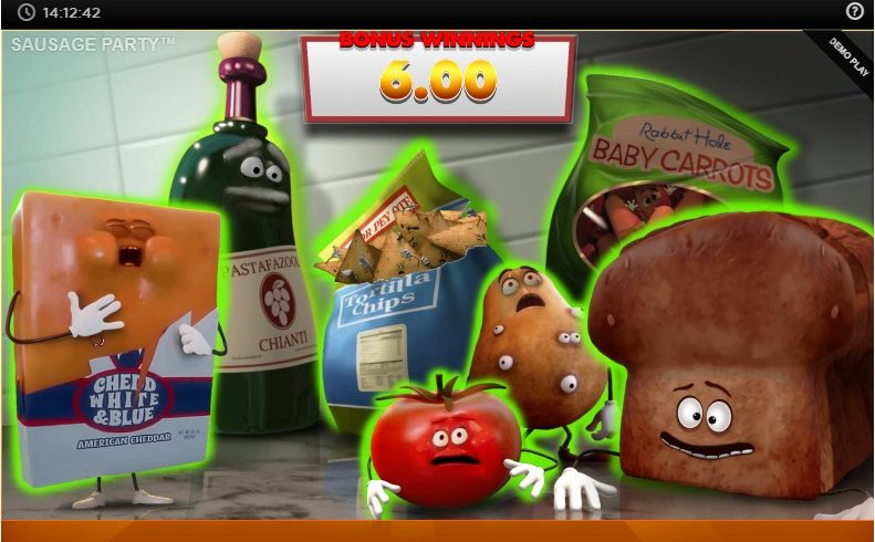Sausage Party slot screen 4