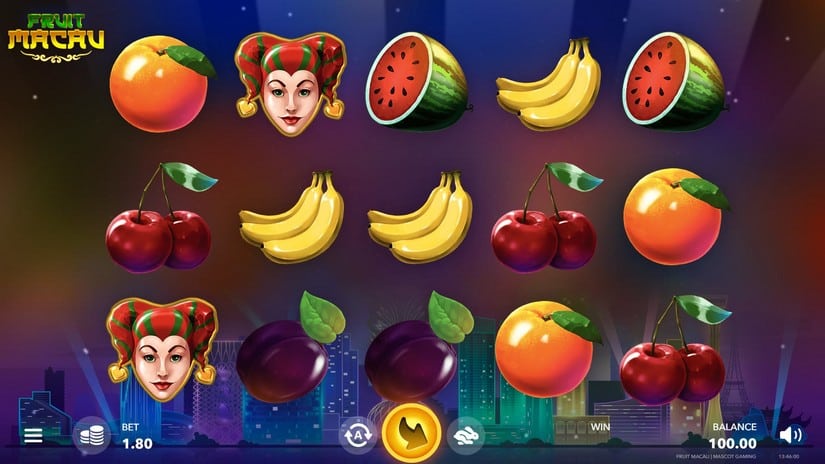 Fruit Macau slot screen 1